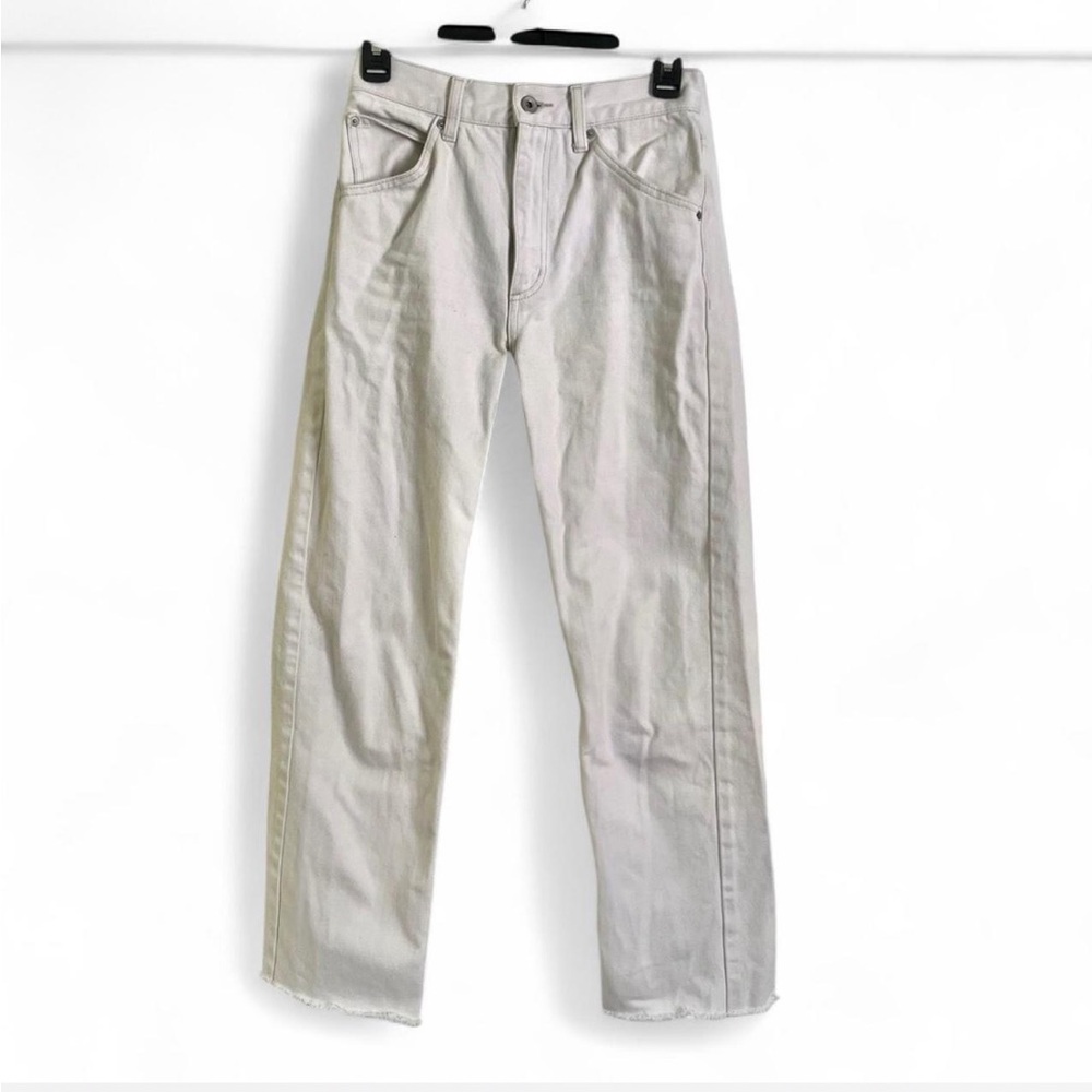 UNIQLO Cream wide leg jeans